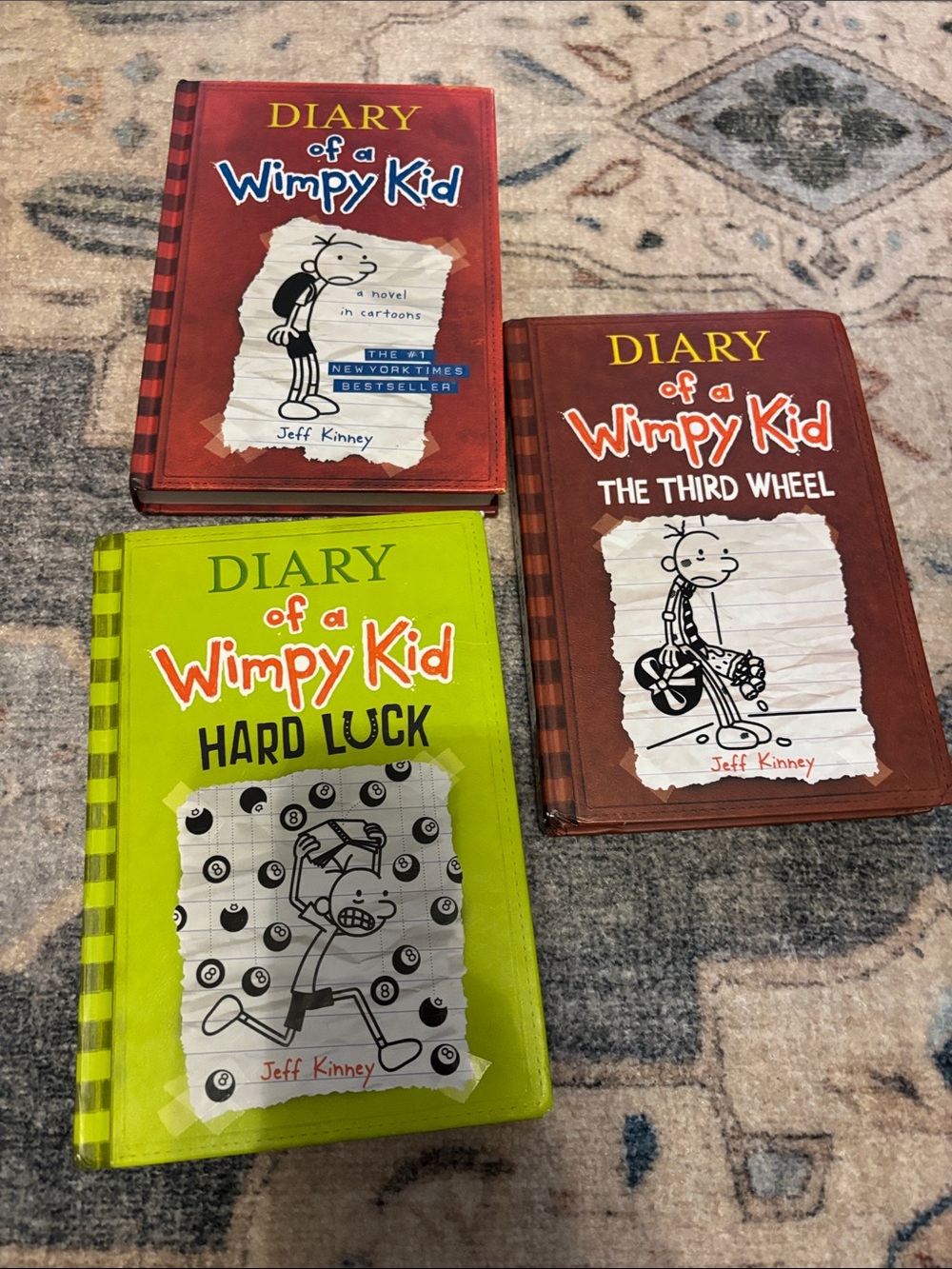 Diary of a Wimpy Kid Hardcover Books set of 3!